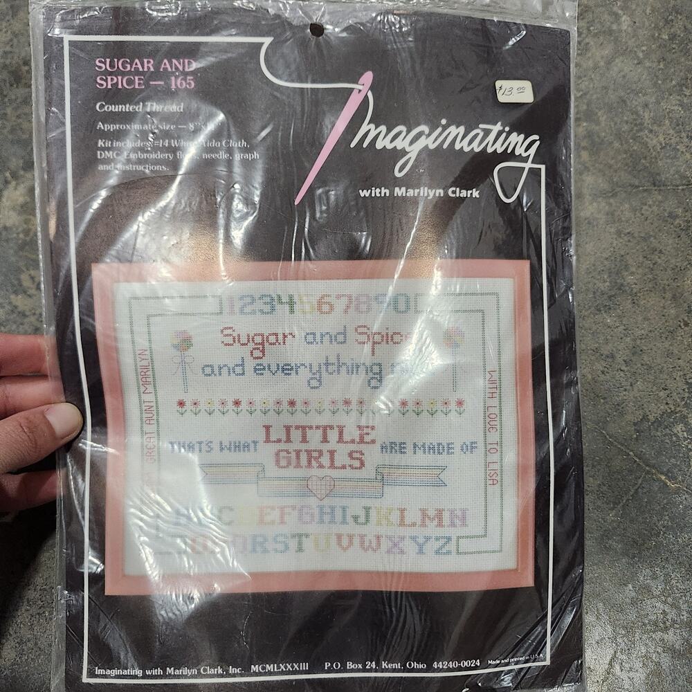 Vtg Imaginating Sugar & Spice Counted Cross Stitch Booklet #165, 8x11" READ*